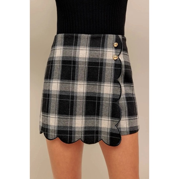 Flying Tomato Dresses & Skirts - A woven plaid skort